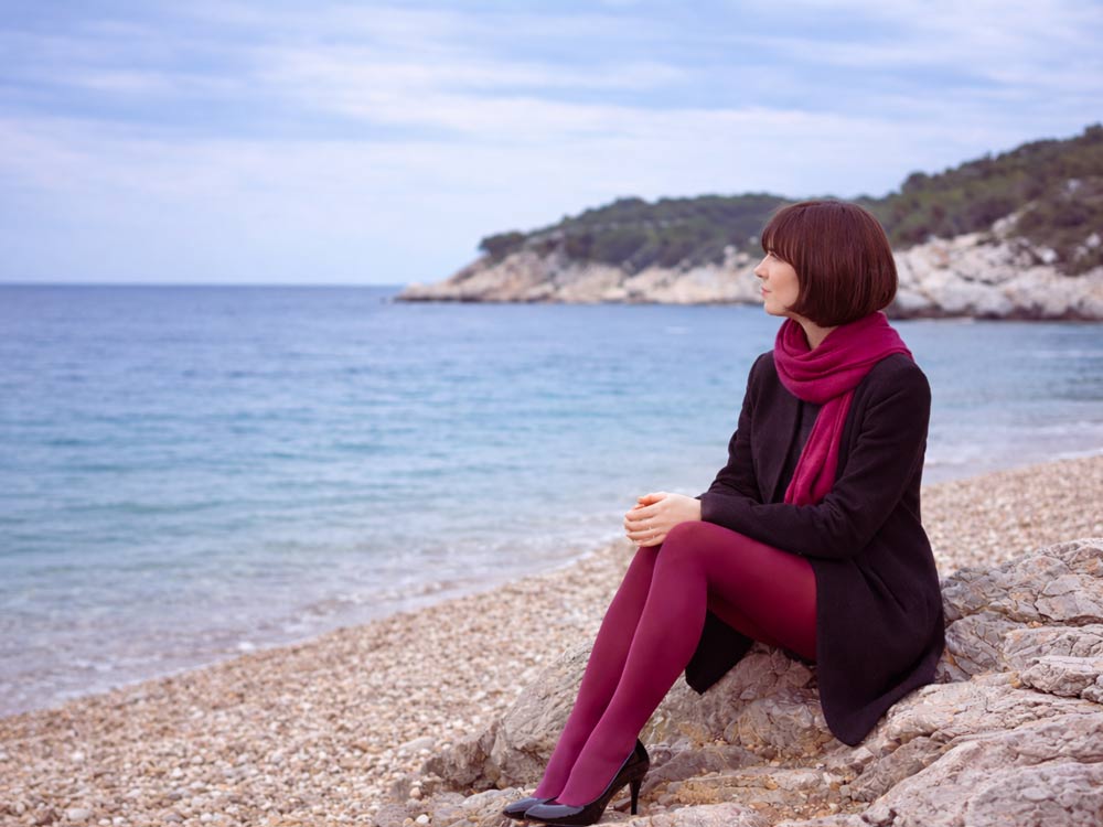 Tople nogavice iz mikrofibre so super za zimske dni.